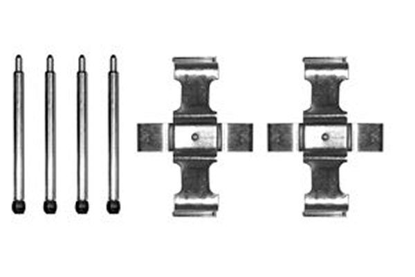 TRW Accessory Kit, disc brake pads PFK167 PFK167 TRW brake pad fitting kit for LEXUS SC