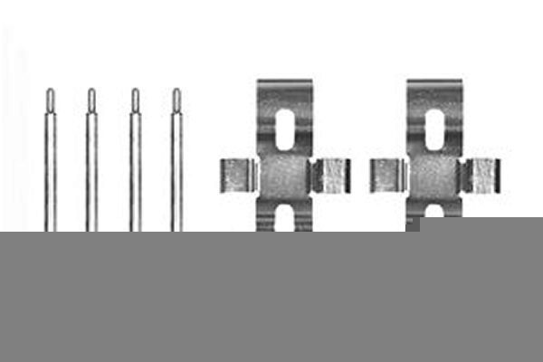 TRW Accessory Kit, disc brake pads PFK172 PFK172 TRW brake pad fitting kit for MERCEDES-BENZ B-Class