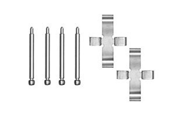 TRW Accessory Kit, disc brake pads PFK198 VOLVO 240 TRW brake pad fitting kit PFK198