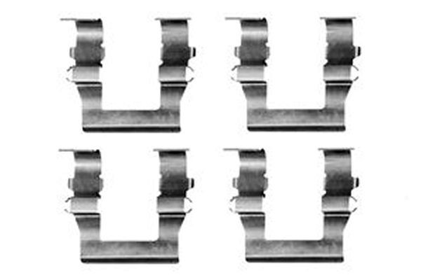 TRW Monteringssett, bremseklosser PFK317 TRW PFK317 Tibehørsett, skivebremse belegg Mitsubishi Space Gear billige