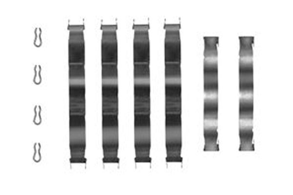 TRW Kit accessori, pastiglia freno PFK66 TRW PFK66 costo Kit accessori, pastiglia freno Renault 18 Variable 135 originale