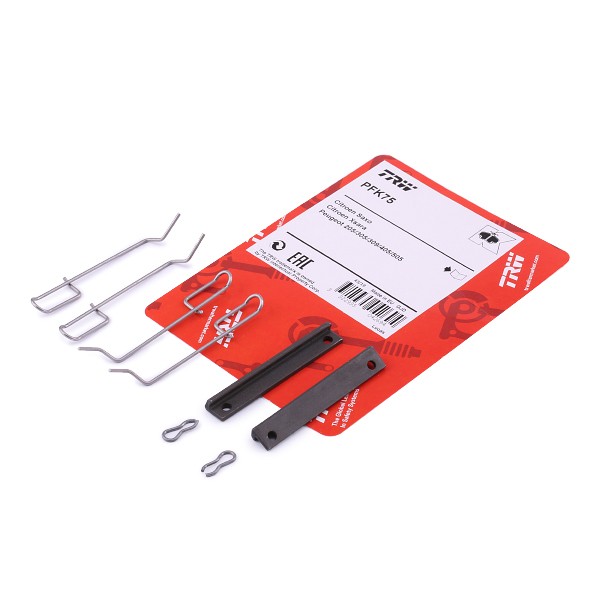 TRW Kit d'accessoires, plaquette de frein à disque PFK75 TRW PFK75 d'origine Kit d'accessoires, plaquette de frein à disque NISSAN QASHQAI prix