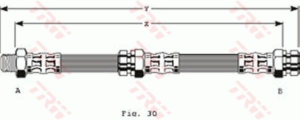 TRW Bromsslang PHB141 TRW PHB141 Bromsslang 323 I Kombi original