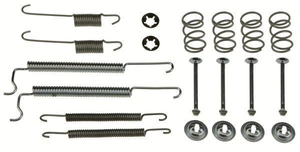 TRW Kit accessori, Ganasce freno SFK116 TRW SFK116 costo Kit di accessori per ganasce freno VAUXHALL Cavalier Mk2 Cabrio (J82) originale