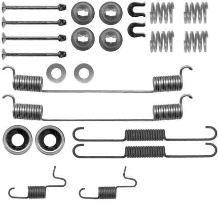 TRW Kit de acessórios, maxilas do travão SFK355 TRW SFK355 Kit de acessórios maxilas do travão originais Tesla baratos