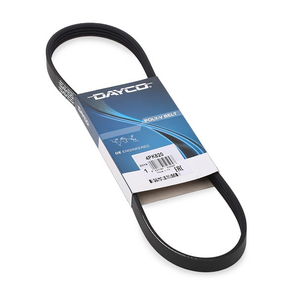 DAYCO Ozubený klinový remeň 4PK820 Ozubený klinový remeň DAYCO Nissan DATSUN 4PK820