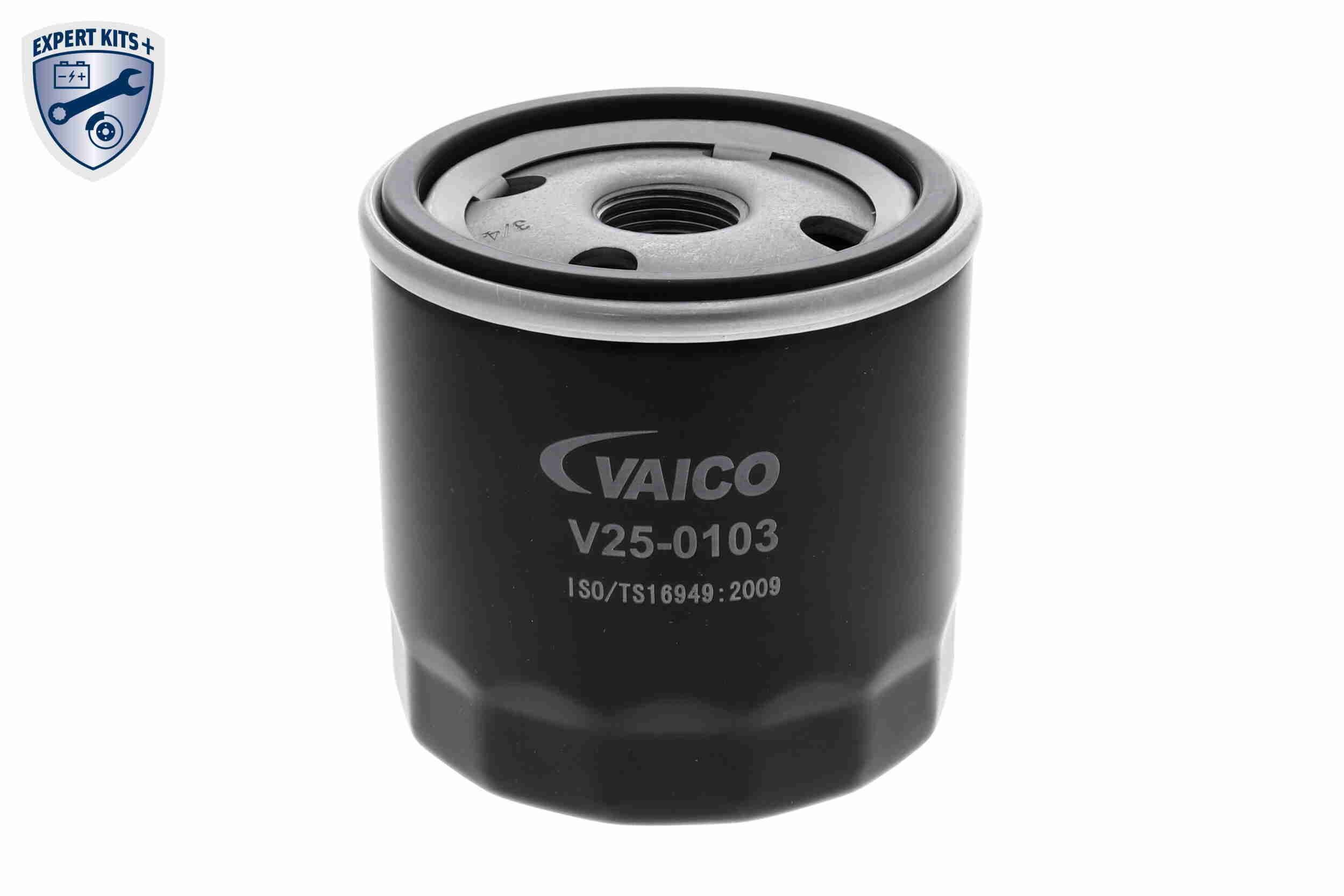 VAICO Oil filter V25-0103 VAICO V25-0103 FORD Escort Mk6 Hatchback (GAL, AAL, ABL) oil filters replacement