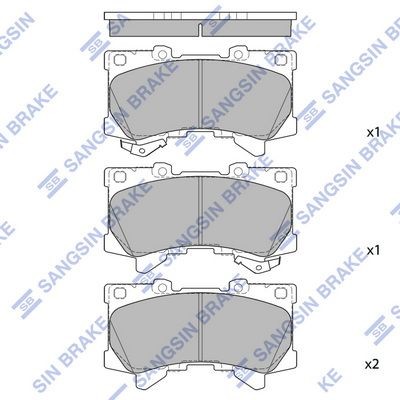 Hi-Q Τακάκια φρένων SP4040 SP4040 Τακάκια φρένων VOLVO XC40 Hi-Q