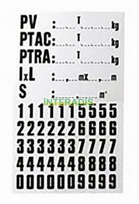 INTFRADIS Typeskilt 136 INTFRADIS 136 Typeskilt