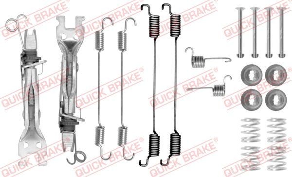 QUICK BRAKE Piederumu komplekts, Bremžu loki 105-0750S QUICK BRAKE 105-0750S Piederumu komplekts bremžu loki Renault Kangoo KW cena