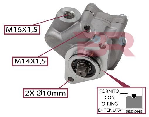 BOTTO RICAMBI Stūres pastiprinātāja sūknis BRST7378 BRST7378 Stūres pastiprinātāja sūkņi HONDA JAZZ BOTTO RICAMBI
