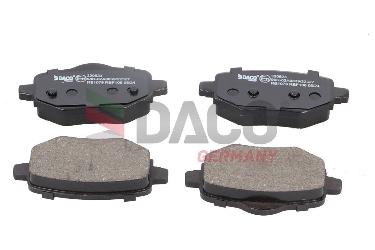 DACO Germany Brzdové doštičky/platničky 320623 320623 Brzdové platničky DS DS7 DACO Germany