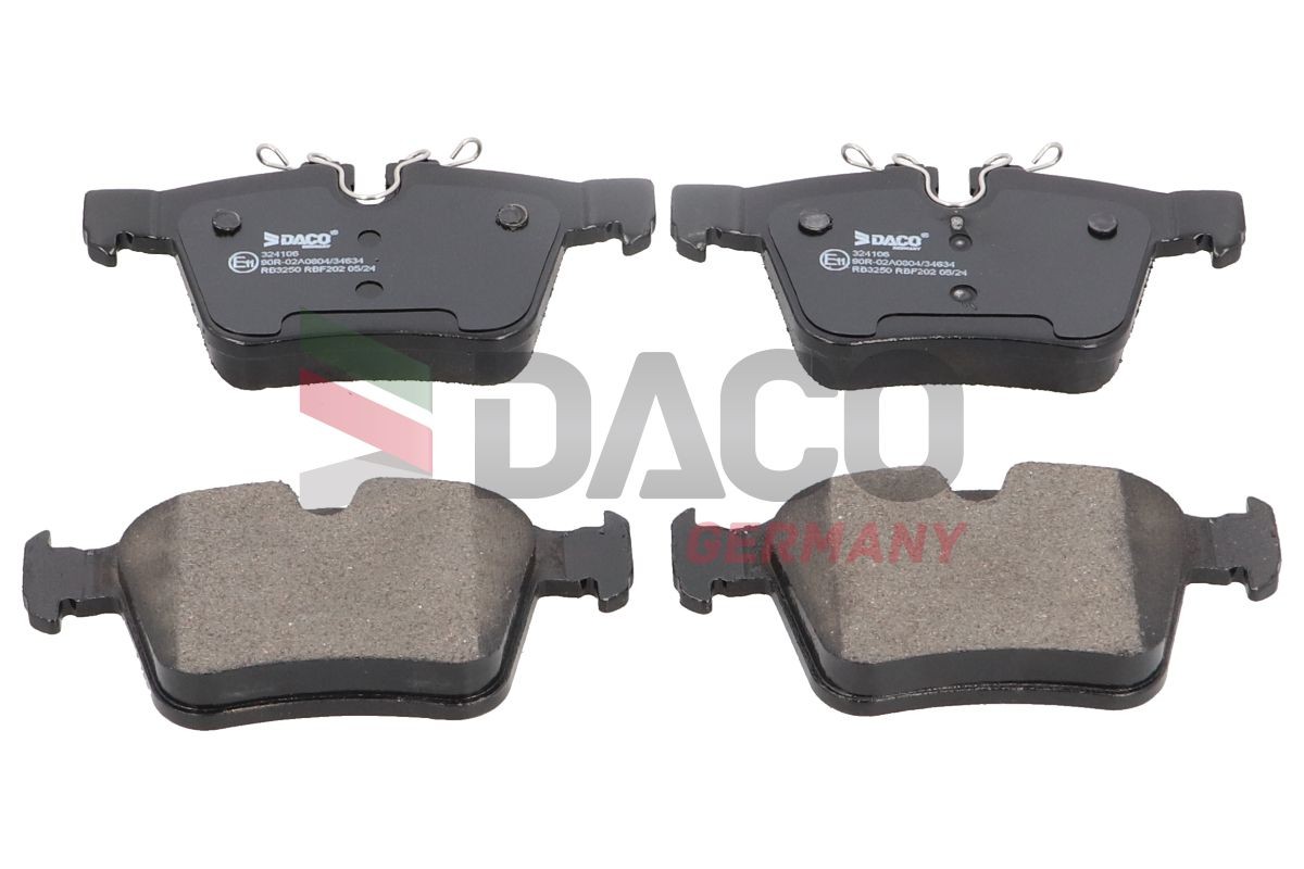 DACO Germany Bremseklosser 324106 324106 DACO Germany Bremseklosser Saab billige