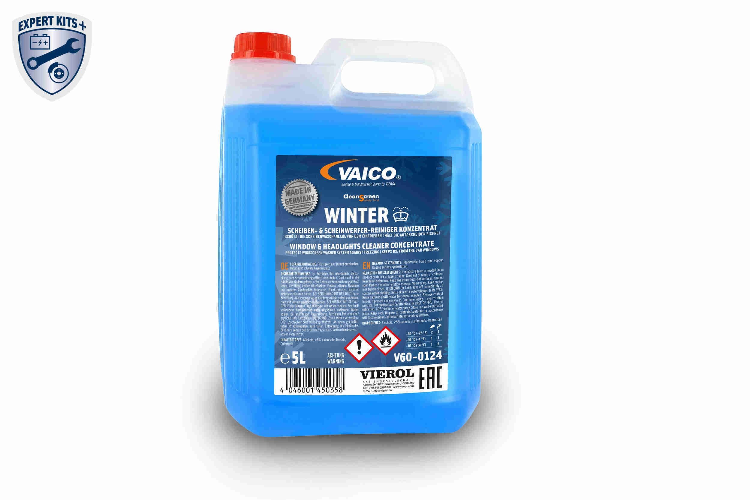 VAICO Ruitenwisservloeistof winter V60-0124 prijs Ruitenvloeistof antivries Renault CN0_ V60-0124 VAICO