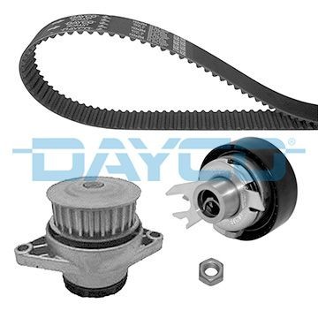 DAYCO Bomba de água + kit de correia dentada KTBWP2560 DAYCO KTBWP2560 originais Bomba de água + kit de distribuição Skoda Felicia Pick-up custo