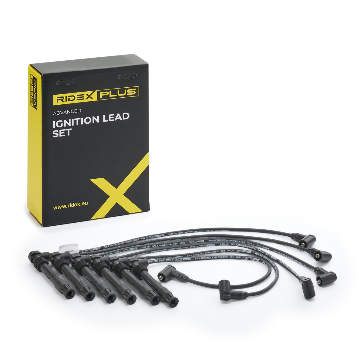 RIDEX PLUS Sada zapaľovacích káblov 685I0005P Sviečkové káble RIDEX PLUS SKODA 685I0005P