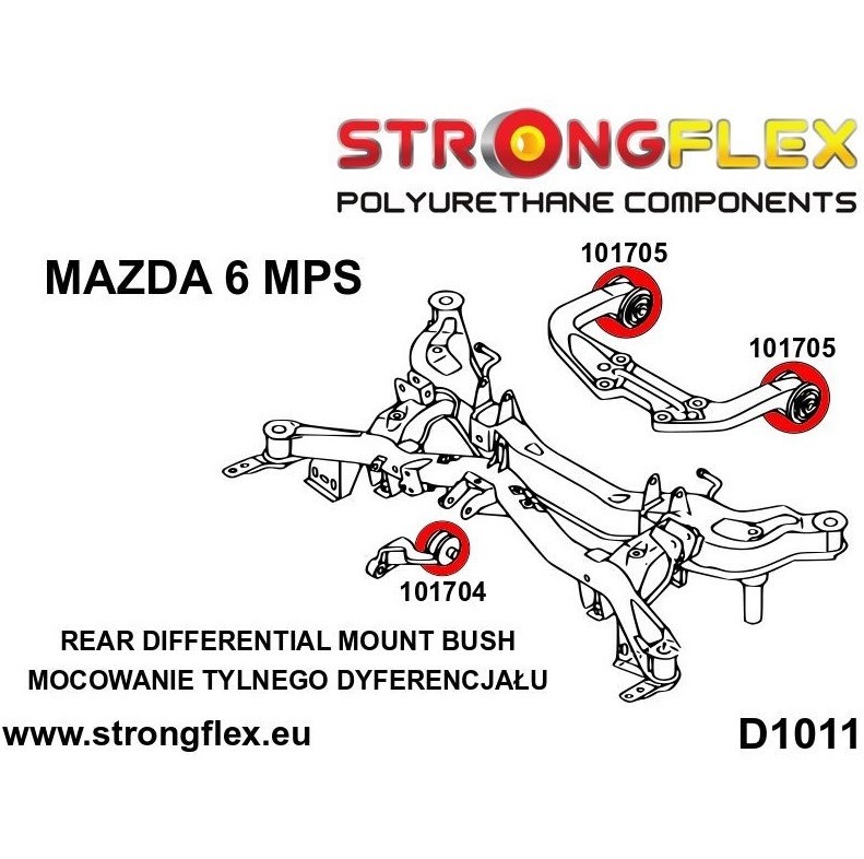 StrongFlex Differential-Lager 101705A 101705A Differential StrongFlex MAZDA Kosten