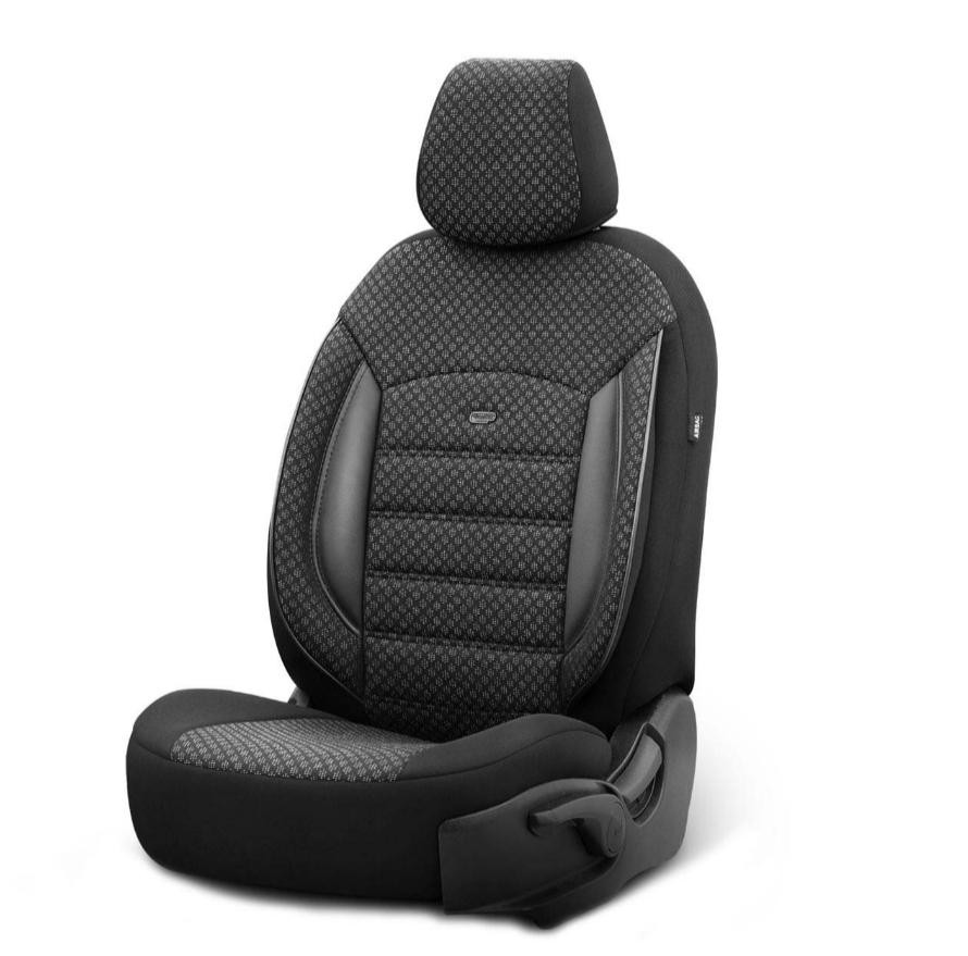 Otom Capas para bancos preto/cinzento, à frente e atrás Otom OT61596 Capas para bancos preto/cinzento, à frente e atrás acessórios PEUGEOT 407 SW Van / Carrinha (6E_)