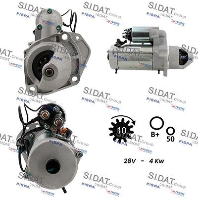 SIDAT Motorino avviamento S24BH0048 S24BH0048 Motorino avviamento SIDAT DODGE CALIBER costo