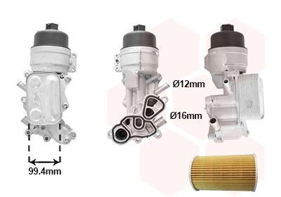 Õliradiaator, mootoriõli VAN WEZEL 40013702 VAN WEZEL 40013702 Õlijahuti Citroën C5 2021