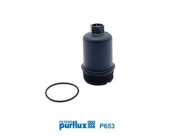 PURFLUX Deksel, oljefilterbeholder P653 PURFLUX P653 Oljefilterhus og tetning Land Rover Discovery L550 pris