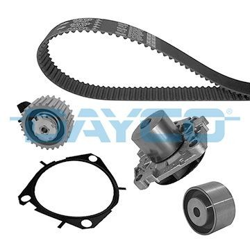 DAYCO Veepump + hammasrihmakomplekt KTBWP3340 KTBWP3340 Hammasrihma komplekt DAYCO JEEP CHEROKEE