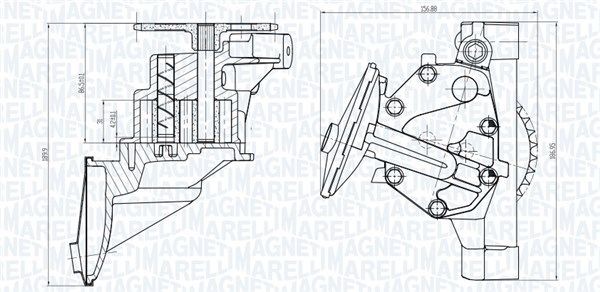MAGNETI MARELLI Oljepump 351516000101 MAGNETI MARELLI 351516000101 Oljepump