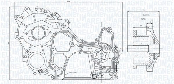 Oljepump MAGNETI MARELLI 351516000119 MAGNETI MARELLI 351516000119 Oljepump TOYOTA HILUX Pick-up 2019