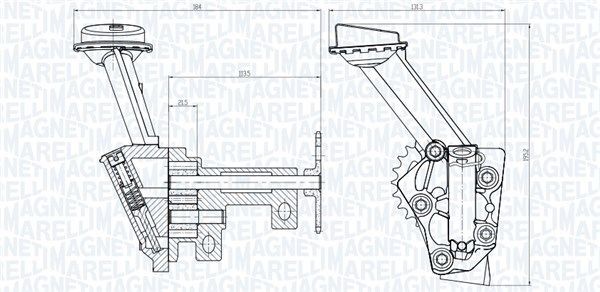 MAGNETI MARELLI Eļļas sūknis 351516000144 Eļļas sūknis MAGNETI MARELLI Nissan NV300 351516000144