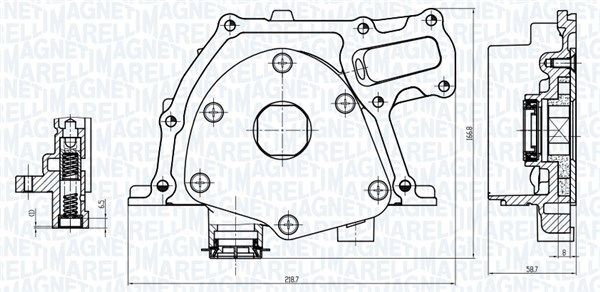 MAGNETI MARELLI Oliepumpe 351516000157 Oliepumpe MAGNETI MARELLI Fiat 850 351516000157