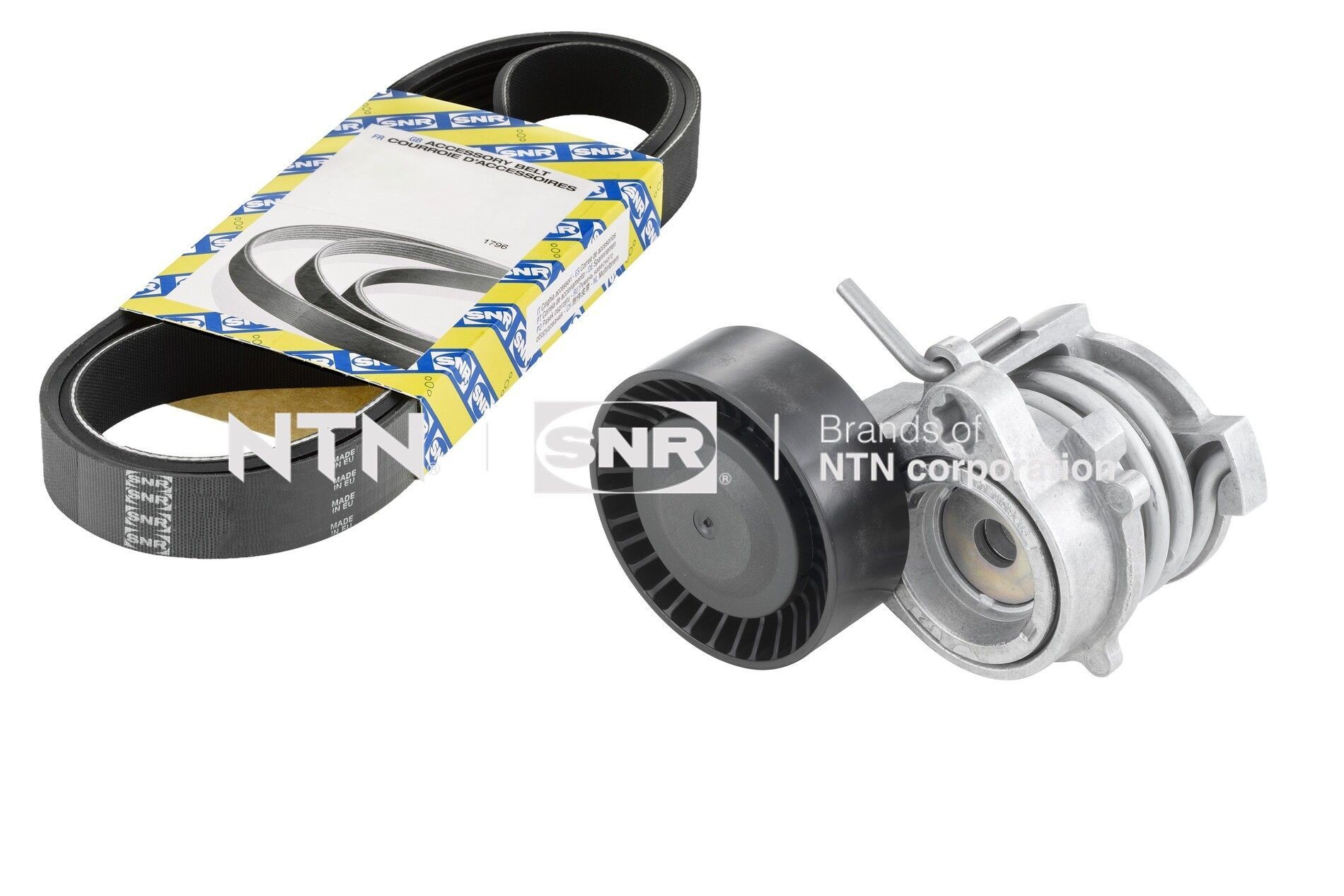 SNR Jeu de courroies trapézoïdales à nervures KA850.27 Kit complet de courroies d'accessoire SNR Série 2 KA850.27 pas cher