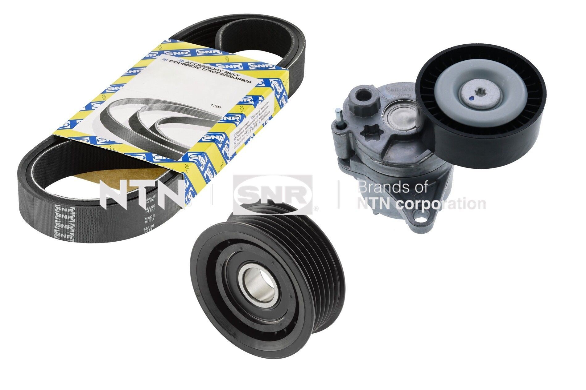 SNR Jeu de courroies trapézoïdales à nervures KA851.12 SNR KA851.12 Jeu de courroies trapézoïdales à nervures Mercedes CLC CL203 pas cher