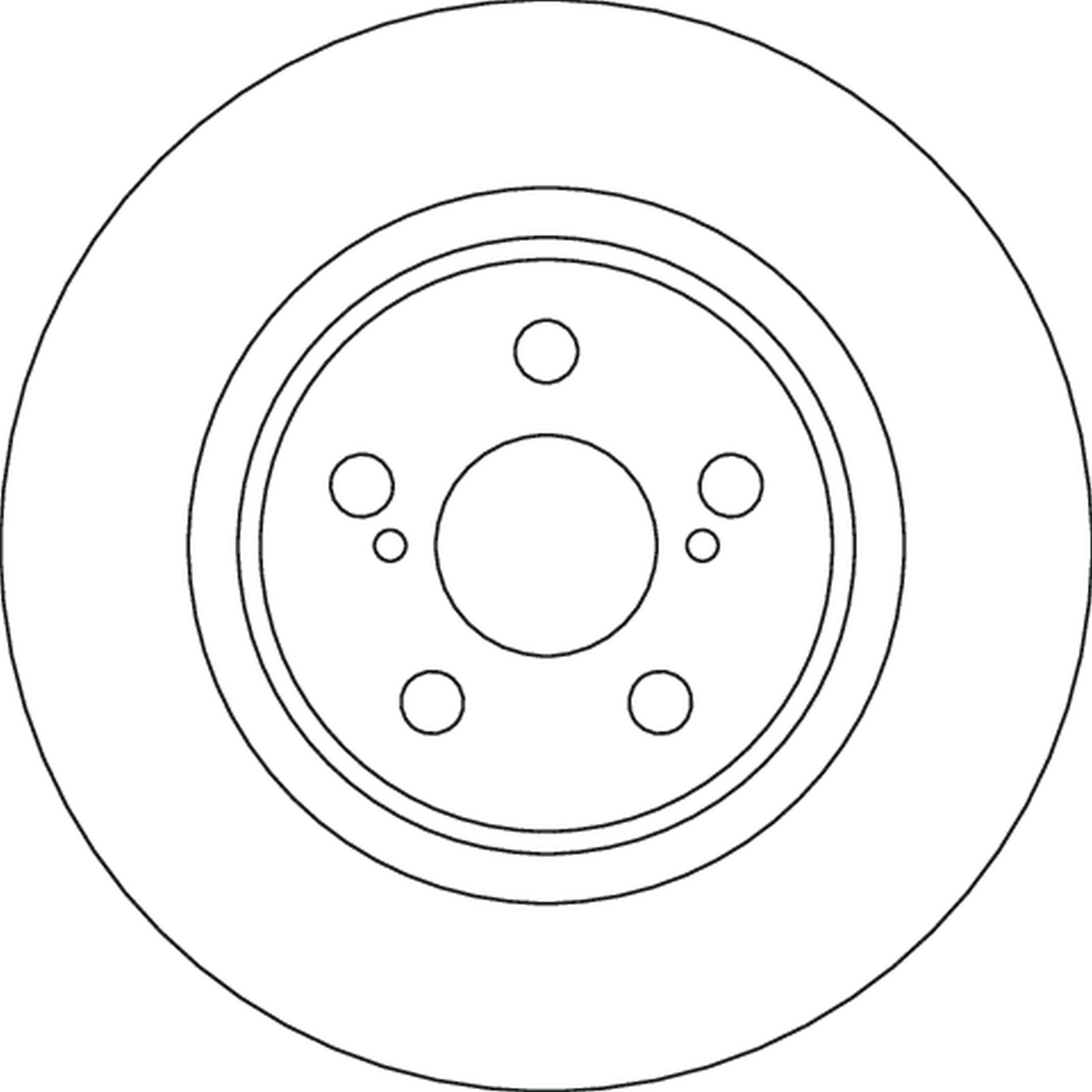 TRW Bromsskiva DF4641 TRW DF4641 Bromsskiva TOYOTA Yaris IV (_P21_, _PA1_, _PH1_) 1.6 GR 4WD (GXPA16) 261 hk 2020
