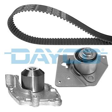 Kit cinghia distribuzione, pompa acqua DAYCO KTBWP4650 DAYCO KTBWP4650 Pompa acqua + kit cinghia distribuzione Renault ESPACE 2018