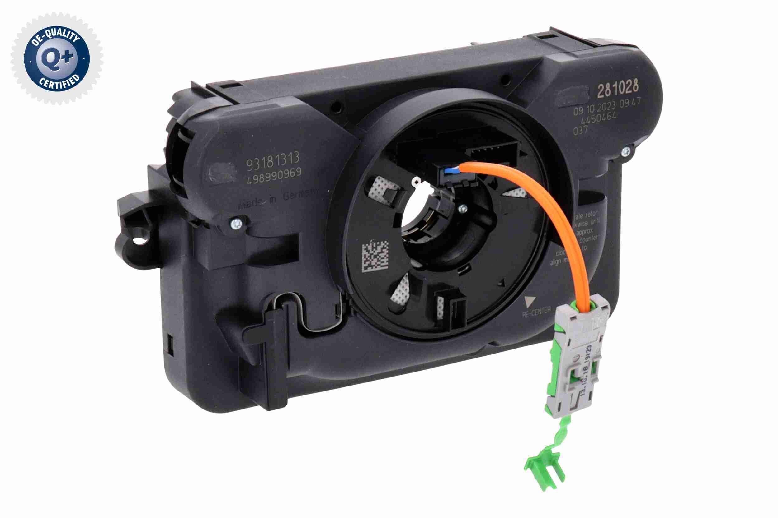 VEMO Vinkelfjeder, Airbag V40-72-0056 Ratstammekontakt VEMO Opel CROSSLAND X V40-72-0056