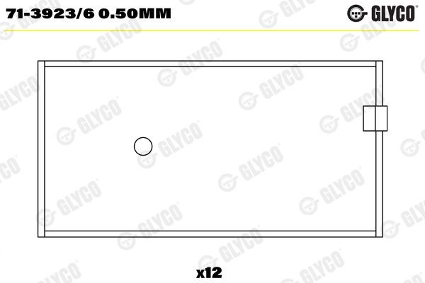 GLYCO Kepsulaager 71-3923/6 0.50MM GLYCO 71-3923/6 0.50MM Kepsulaager Renault Trucks hind originaal