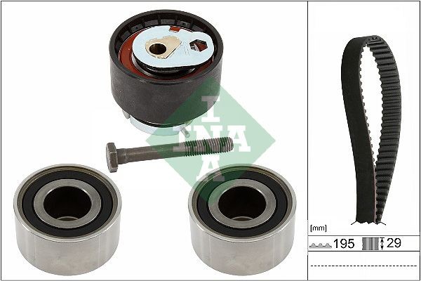 INA Kit de distribution 530 0933 10 INA 530 0933 10 Kit de distribution LAND ROVER Discovery V (L462) 2.0 Sd4 4x4 241 CV 2021
