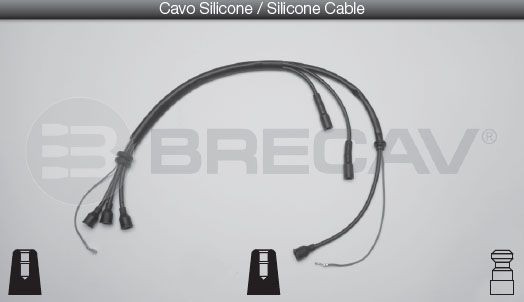 BRECAV Jogo de cabos de ignição 06.008 06.008 Cabo de vela FIAT MULTIPLA BRECAV