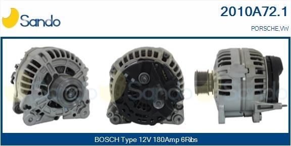 SANDO Generator 2010A72.1 2010A72.1 Alternator PORSCHE PANAMERA SANDO