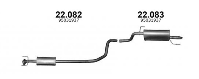 Silenziatore anteriore IZAWIT 22.082 IZAWIT 22.082 costo Marmitta anteriore Chevy LACETTI 2018