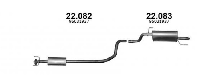 Marmitta IZAWIT 22.083 IZAWIT 22.083 Marmitte sport e universale Chevrolet AVEO 2022