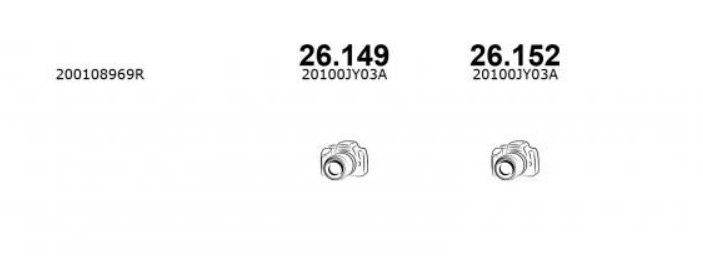 Einddemper IZAWIT 26.149 IZAWIT 26.149 Achterdemper RENAULT KOLEOS 2025