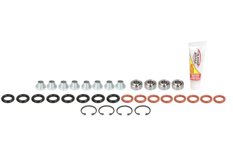 PIVOT WORKS Σετ τοποθέτησης, αμορτισέρ PWSHK-P01-000 PIVOT WORKS PWSHK-P01-000 Σετ βιδών, σώμα του ρουλεμάν τροχού, γόνατο ανάρτησης BMW X5 E70 τιμες