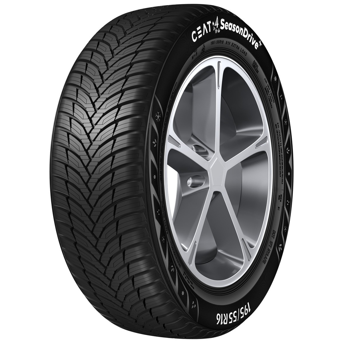 Ceat 4 SeasonDrive+ Aastaringsed rehvid DACIA Logan II Sedaan (L8) Ceat 4 SeasonDrive+ 185 65 R15 88H 113188