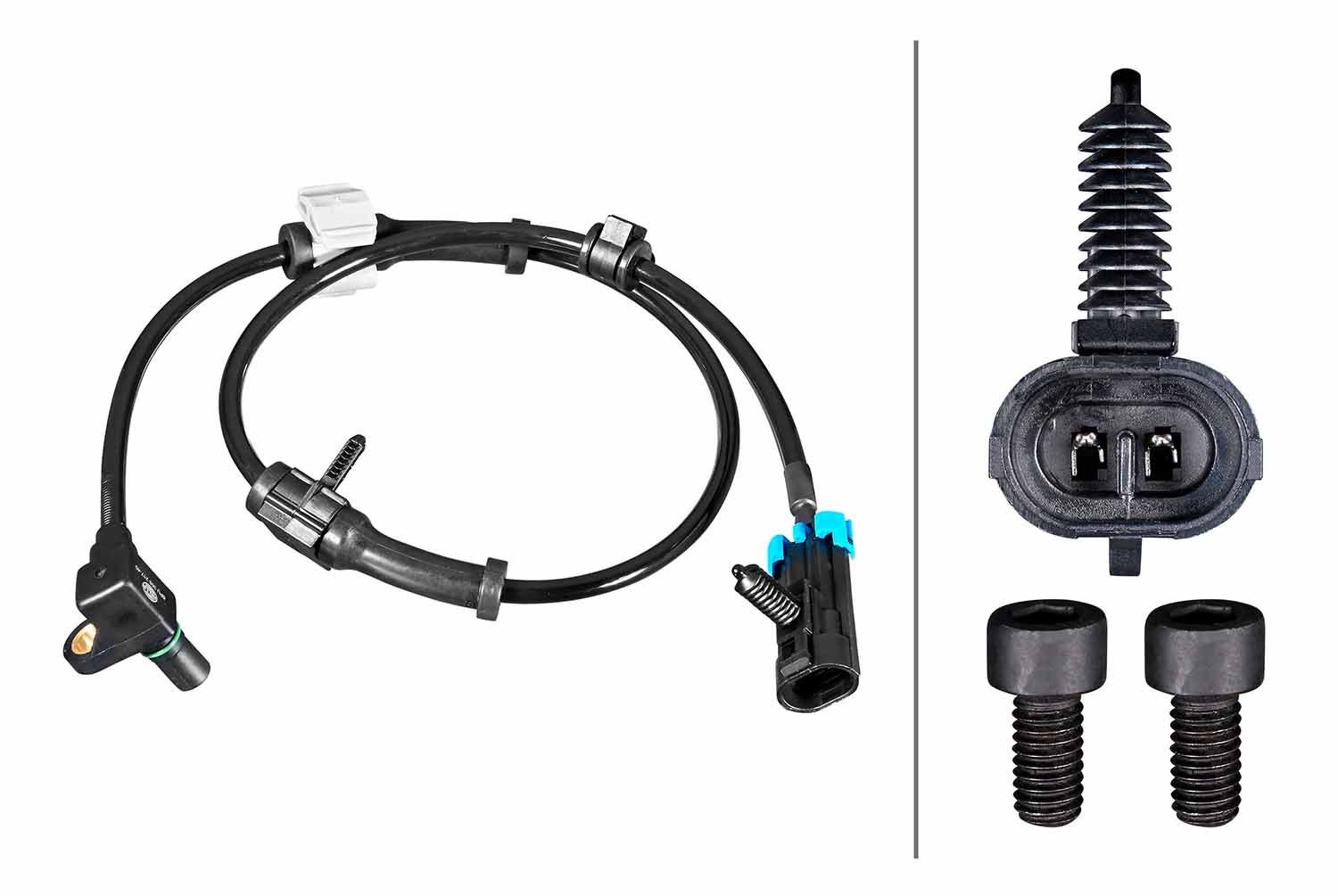 HELLA Sensor, ABS 6PU 358 217-401 HELLA 6PU 358 217-401 ABS sensor CHEVROLET Cruze Sedan (J400) til en fordelagtig pris