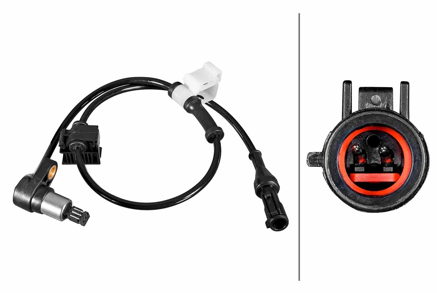 HELLA ABS-givare 6PU 358 217-481 6PU 358 217-481 HELLA hjulvarvtalssensor Ford USA CROWN VICTORIA