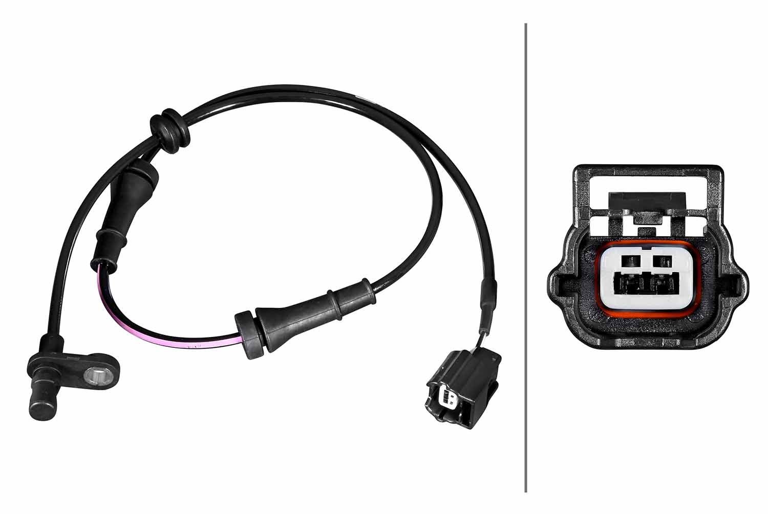 HELLA Αισθητήρας, στροφές τροχού 6PU 358 217-581 6PU 358 217-581 Αισθητήρας ABS HELLA NISSAN PRIMASTAR