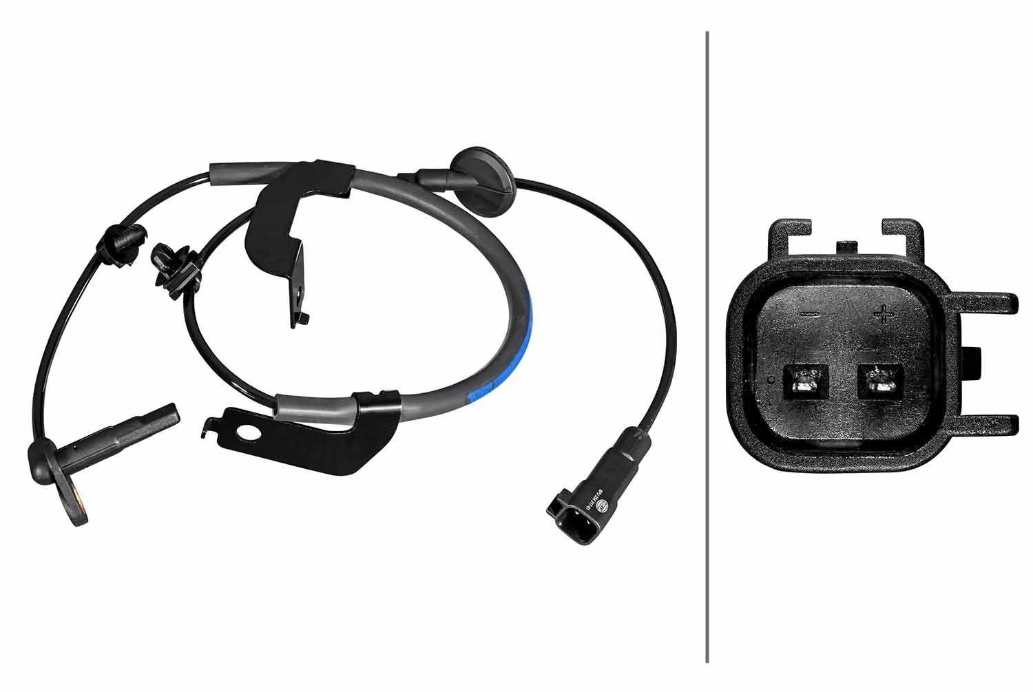 HELLA Devējs, Riteņu griešanās ātrums 6PU 358 217-611 ABS devējs HELLA MAGNUM 6PU 358 217-611 lēti