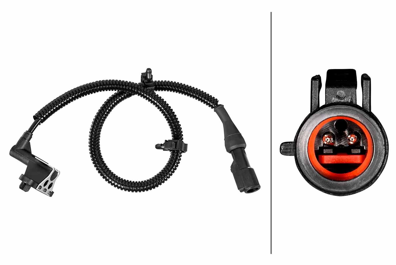 HELLA ABS-givare 6PU 358 219-021 6PU 358 219-021 HELLA hjulvarvtalssensor FORD USA CROWN VICTORIA