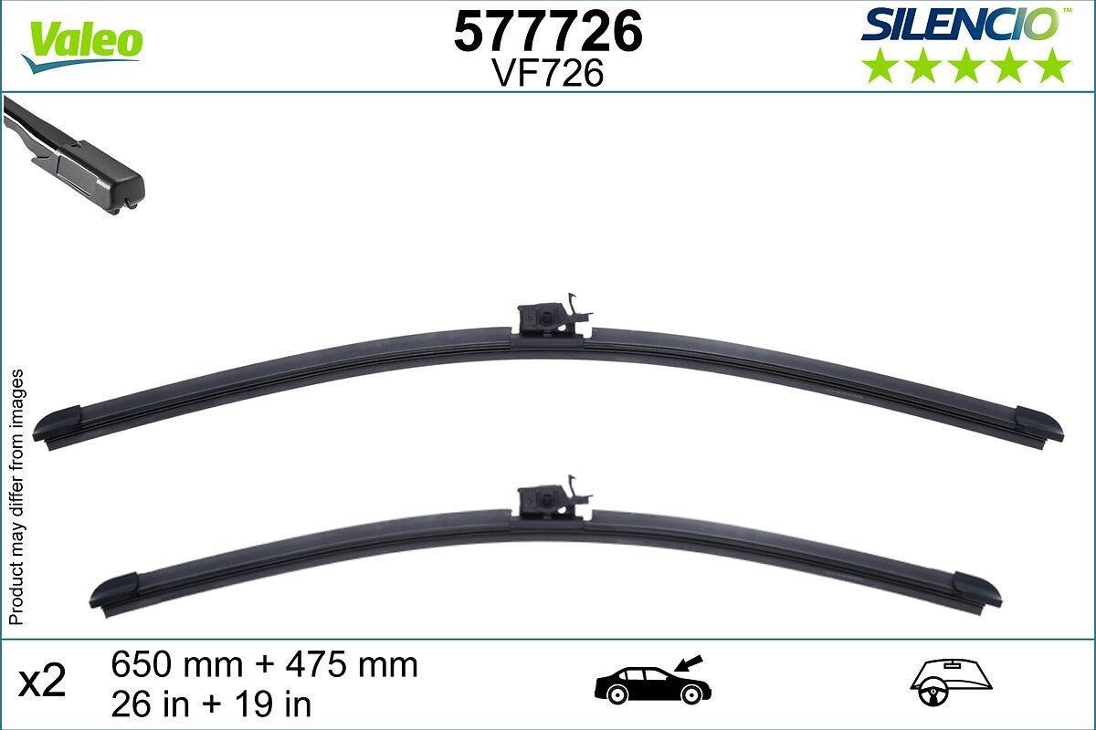 VALEO Tergicristalli 577726 VALEO 577726 Spazzole tergicristallo GLA (H247) prezzo